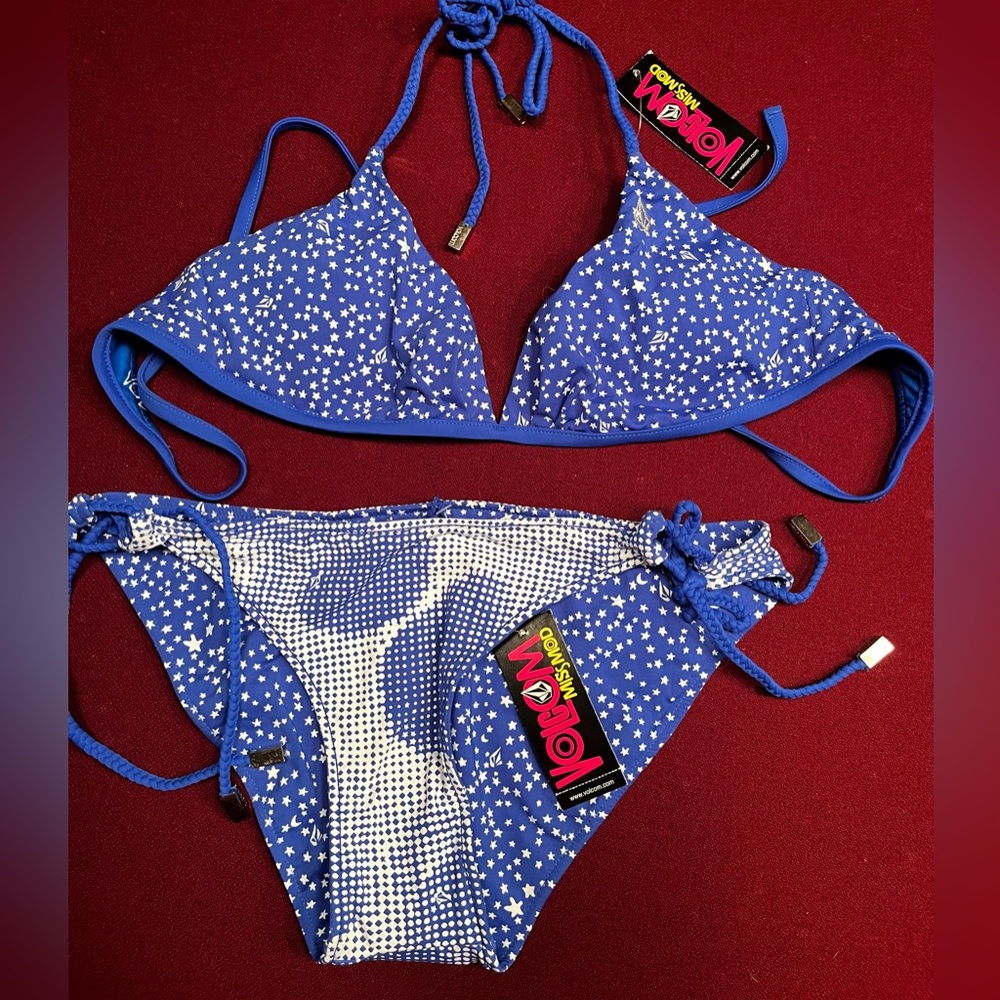 Volcom Reversible Bikini- NEW WITH TAGS, size S